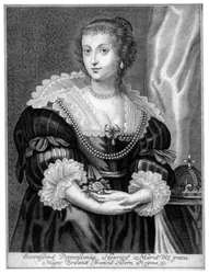Henrietta Maria van Frankrijk, koningin-gemalin van koning Karel I van Engeland