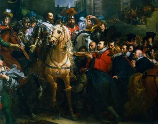 Hendrik IV van Frankrijk betreedt Parijs, 22 maart 1594 19e eeuw