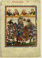 Hendrik I, Graaf van Anhalt uit de Codex Manesse, tussen 1305 en 1340
