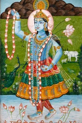 Hindoegodin Radha, Mathura, India