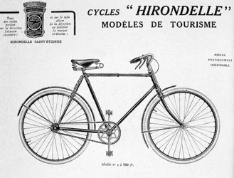 Hirondelle Saint Etienne Fiets Toerisme Advertentie, 20e eeuw
