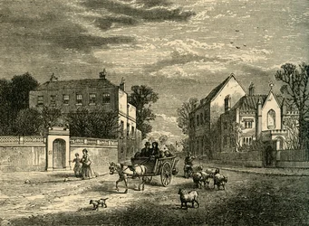 Holcrofts en de Priorij, Fulham, ca. 1878