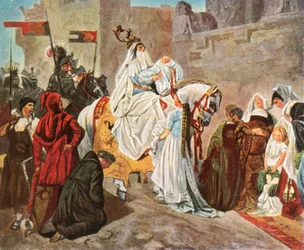 Thuiskomst van Eberhard van Württemberg na de slag bij Döffingen, 1388