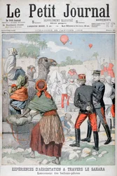 Heteluchtballonnen die de Sahara oversteken, 1903