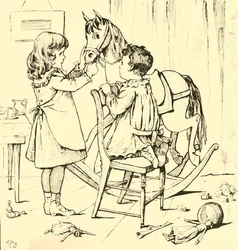 Hoe het hobbelpaard de taart opat, 1881