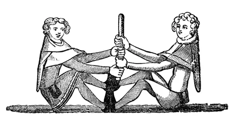 Human Quintain wedstrijd, 1833