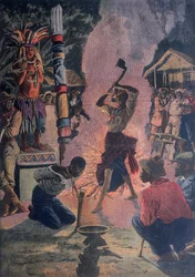 Menselijke offerande, Lafayette, Louisiana, VS, 1912
