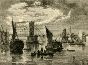 Hungerford Hangbrug, 1850, 1881