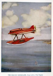 Hydravion Macchi monoplane, Schneider Trophy, september 1929
