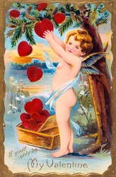 Als Je Maar Mijn Valentijn Zou Zijn, Amerikaanse Valentijnskaart, 1910