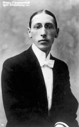 Igor Stravinsky, in Rusland geboren componist, als jongeman, ca. 1900