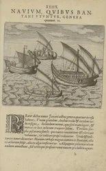 Illustratie uit het boek India Orientalis van onbekende auteur en uitgegeven door Excudebat Matthaeus Beckerus
