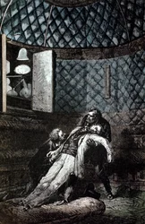 Illustratie uit De la Terre a la Lune door Jules Verne, 1865
