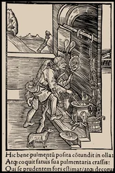 Illustratie voor het boek Narrenschip door Sebastian Brant