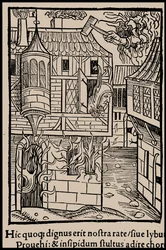 Illustratie voor het boek Ship of Fools door Sebastian Brant, 1497