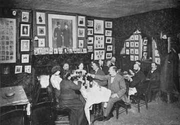 In de Kunstenaarsclub, Londen