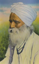 Indiase priester, Trinidad, B.W.I., ca. 1940s