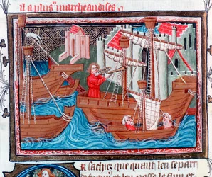 Indiase zeilschepen beschreven door Marco Polo, 15e eeuw
