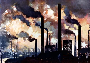 Industriële Vervuiling, Sheffield, Yorkshire