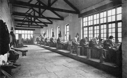 Interieur, Thomas Firth & Sons Norfolk Works, Sheffield, ca. 1890
