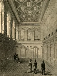 Interieur van Haberdashers Hall, 1876