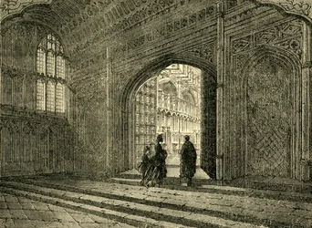 Interieur van de kapel van Hendrik VII, 1881