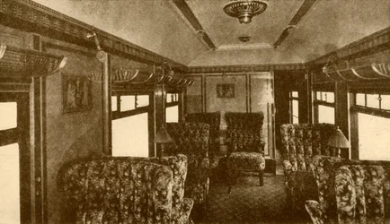 Interieur van Pullman Car, Marjorie, Southern Railway, 1930