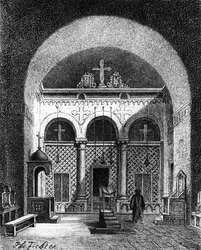 Interieur van een Kerk, Egypte, 1881
