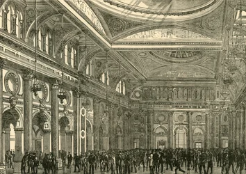Interieur van de Royal Exchange, 1898