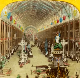 Interieur van de Internationale Tentoonstelling, Londen