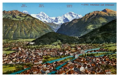 Interlaken, Zwitserland, 20e eeuw