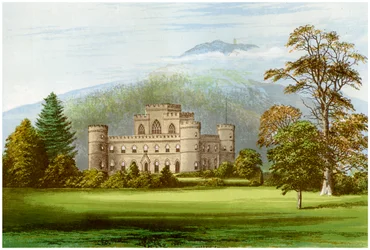 Kasteel van Inveraray, Argyllshire, Schotland, huis van de Hertog van Argyll, c. 1880