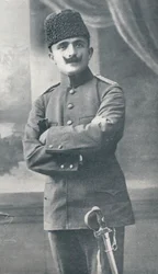 Ismail Enver Pasha Enver Pasha 1881-1922, Ottomaanse militaire officier, ca. 1914