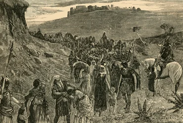Israëlieten gaan in gevangenschap