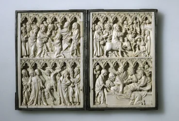 Ivoren diptiek met scènes uit het Leven van Christus Eigendom van Koningin Jadwiga van Polen, 14e eeuw
