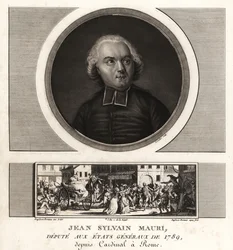 Jean-Sylvain Mauri of Jean-Sifrein Maury (1746-1817), Franse kardinaal, aartsbisschop en bisschop van Montefiascone