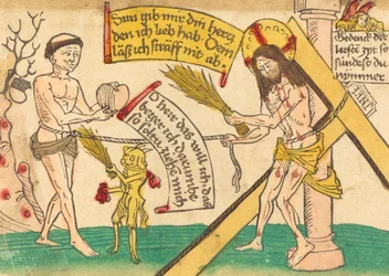 Jezus Trekt de Gelovigen naar het Hart