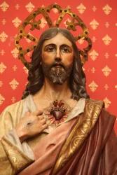 Jezus beeldhouwwerk in San Jeronimo