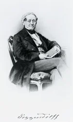 Johann Christian Poggendorf, Duitse natuurkundige, midden 19e eeuw