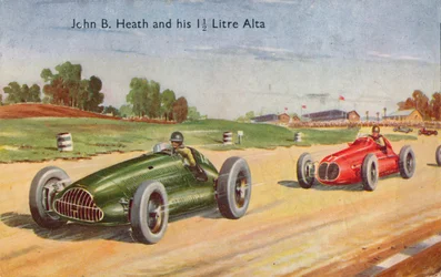 John B. Heath en zijn 1 1/2 Liter Alta, ca. 1953