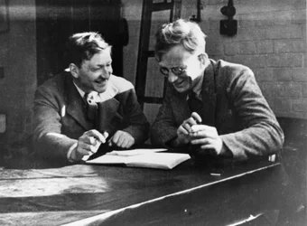 John Cockcroft en George Gamow, ca. 1930
