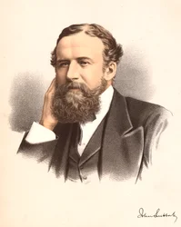 John Lubbock, eerste Baron Avebury, Engelse bankier, archeoloog, natuuronderzoeker en politicus, c1880