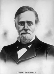 John Sherman 1823-1900, Amerikaanse Republikeinse vertegenwoordiger en senator tijdens de burgeroorlog, ca. 1910
