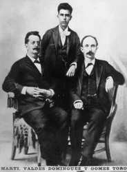 Jose Marti, Fermin Valdes Dominguez en Gomez Toro, Key West, Florida, VS, 1894
