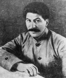 Jozef Stalin, in Georgië geboren Sovjet-communistische revolutionair en leider, 1918