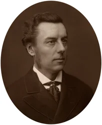 Joseph Chamberlain, MP, voorzitter van de Board of Trade, 1881