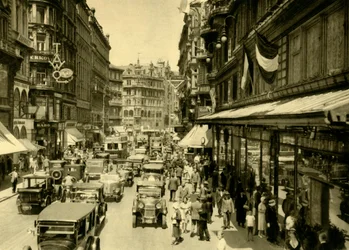 Kärntner Straße, Wenen, Oostenrijk, ca. 1935