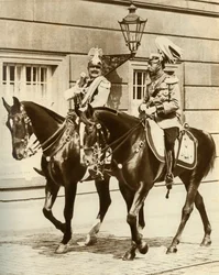 Kaiser Wilhelm II en Koning George V in Berlijn, Duitsland, 1911, 1935