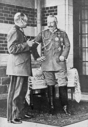 Kaiser Wilhelm II van Duitsland en Frederik Augustus III van Saksen