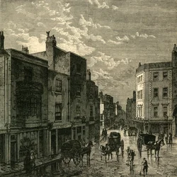 Kensington High Street, in 1860, ca. 1876